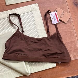 Calvin Klein Brown Stretch Seamless Bralette
